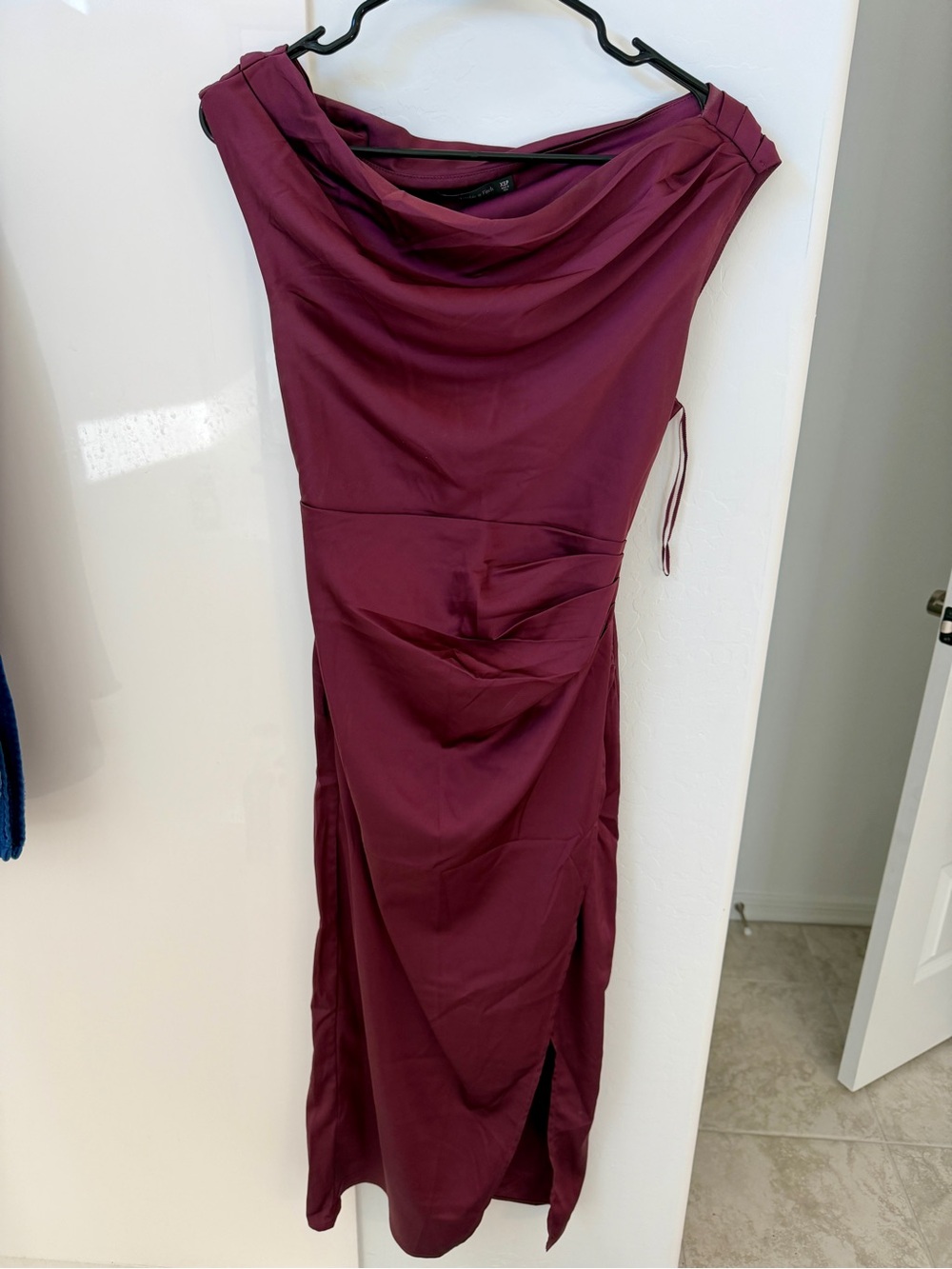 Abercrombie & Fitch Wine Midi Dress